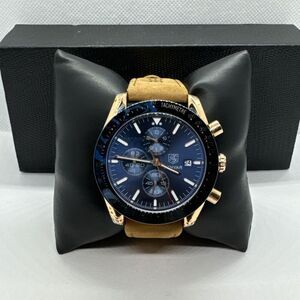Benyar BY-5140M Men's Brown Leather Analog Dial Quartz Chronograph Watch JNA74